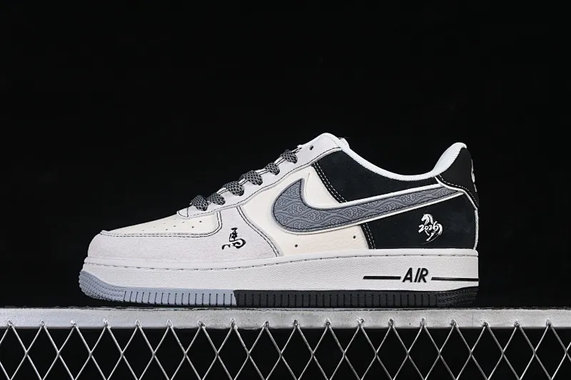 All categories Nk Air Force 1 Air Force series Nk Air Force 1 Low Air Force low-top Nike Air Force 1'07 Low Black and white national style Air Force 1 low-top casual sneakers HT5088-636